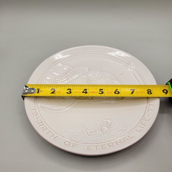 1977 Frankoma Birth Of Eternal Life Collector Plate Joneice Frank - Picture 5 of 5